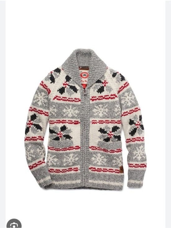 Roots Other - ROOTS x Mary Maxim | cowichan snowflake wool cardigan jacket wool Mens Sz S